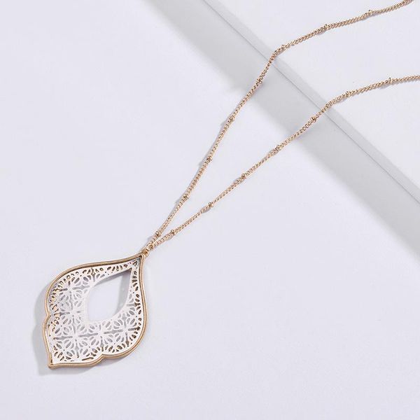 pendant necklaces zwpon 2021 gold filigree morocco teardrop necklace for women fashion two tone geometric long wholesale, Silver
pendant necklaces zwpon 2021 gold filigree morocco teardrop necklace for women fashion two tone geometric long wholesale, Silver