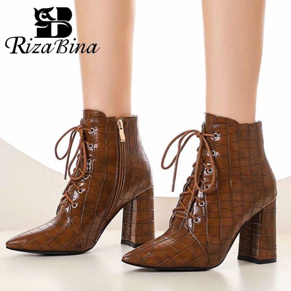 boots rizabina women ankle cross strap high heel winter shoes woman warm zipper short boot office lady footwear size 32-43, Black
boots rizabina women ankle cross strap high heel winter shoes woman warm zipper short boot office lady footwear size 32-43, Black