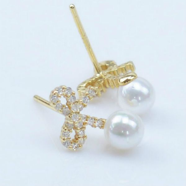 2021 new jewelry bow tie diamond pearl earrings stud 925 sterling silver freshwater pearls earrings wedding party ed1017, Golden;silver
2021 new jewelry bow tie diamond pearl earrings stud 925 sterling silver freshwater pearls earrings wedding party ed1017, Golden;silver