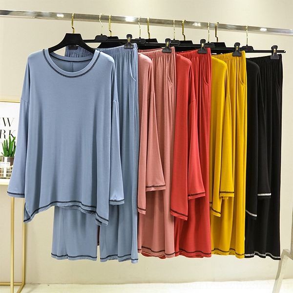 bvdv5 modal casual suit pants 2020 autumn fashion large size two-piece round neck base shirt high waist wide shirt wide leg women's leg, Gray
bvdv5 modal casual suit pants 2020 autumn fashion large size two-piece round neck base shirt high waist wide shirt wide leg women's leg, Gray
