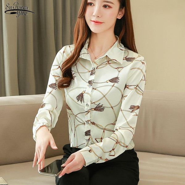 women's blouses & shirts blusas mujer women and blouse casual silk shirt korean 2021 chic autumn long sleeve elegant cardigan print 81, White
women's blouses & shirts blusas mujer women and blouse casual silk shirt korean 2021 chic autumn long sleeve elegant cardigan print 81, White