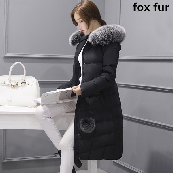 2021 new skin female fox collar winter jacket white duck down jackets padded parka warm coat mujer wxf512 vv9z, Black
2021 new skin female fox collar winter jacket white duck down jackets padded parka warm coat mujer wxf512 vv9z, Black