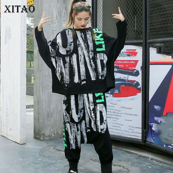 xitao letter print pattern women set 2020 autumn casual fashion new style temperament o neck batwing sleeve women clothes zp3067, Gray
xitao letter print pattern women set 2020 autumn casual fashion new style temperament o neck batwing sleeve women clothes zp3067, Gray