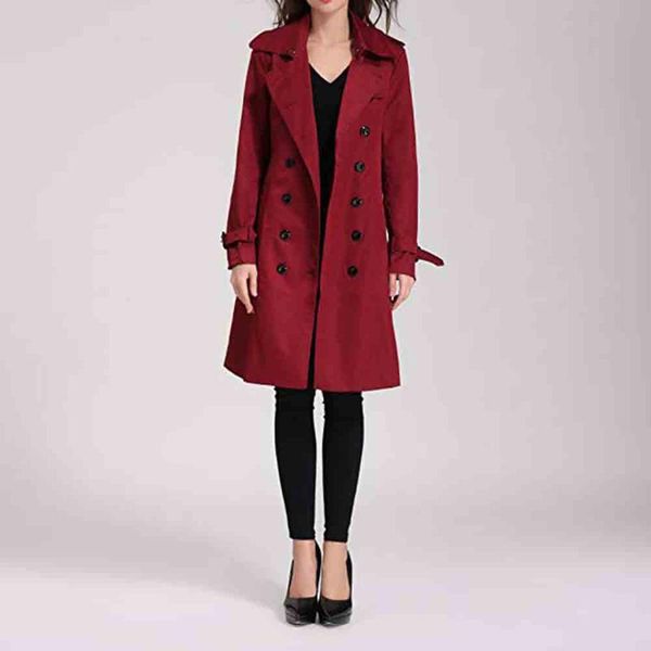 autumn fashion casual womens winter lapel double-breasted slimlong trench coat overcoat loose clothes for lady with belt red, Tan;black
autumn fashion casual womens winter lapel double-breasted slimlong trench coat overcoat loose clothes for lady with belt red, Tan;black