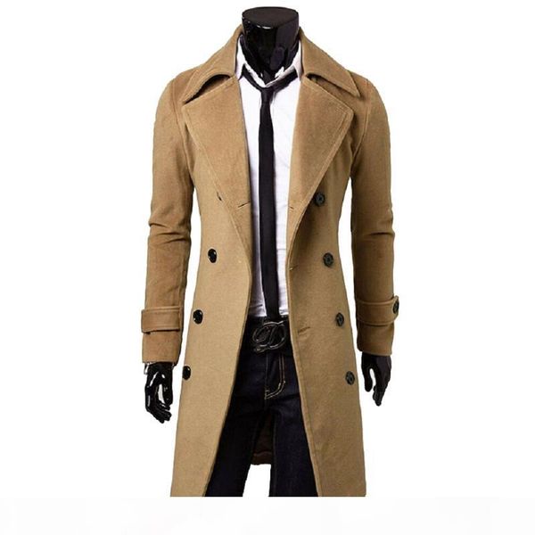 2020 england style men wool trench coats jacket classic slim lapel peacoat mens winter double breasted long coats outerwear, Black
2020 england style men wool trench coats jacket classic slim lapel peacoat mens winter double breasted long coats outerwear, Black