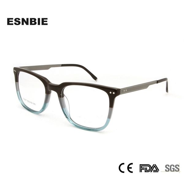 esnbie light weight acetate eye glasses frame for men designer full rim optical eyewear frame glass myopia square t200428, Silver
esnbie light weight acetate eye glasses frame for men designer full rim optical eyewear frame glass myopia square t200428, Silver