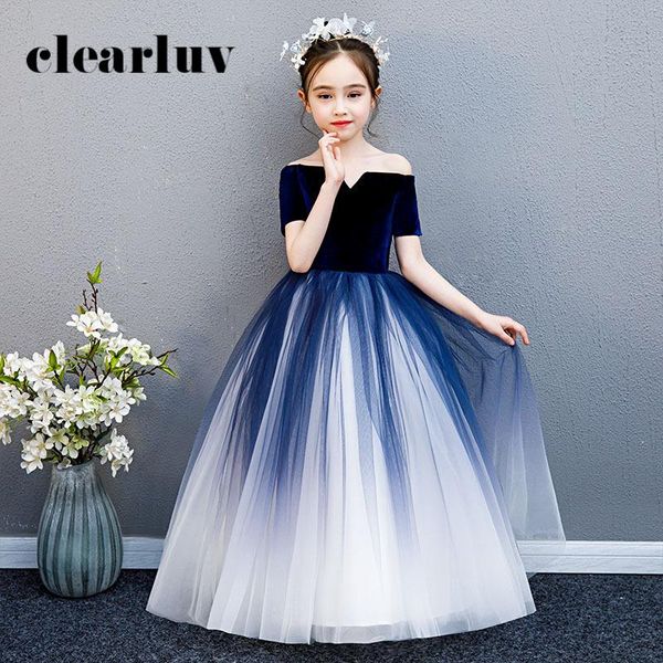 girls princess dresses b057 dark blue gradient tulle flower girl dresses for weddings off the shoulder boat neck communion gowns, Red;yellow
girls princess dresses b057 dark blue gradient tulle flower girl dresses for weddings off the shoulder boat neck communion gowns, Red;yellow