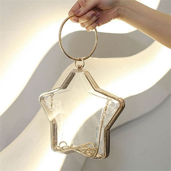 fashion star shape transparent women shoulder bags designer metal handbags luxury chains crossbody bag clear pvc small purses
fashion star shape transparent women shoulder bags designer metal handbags luxury chains crossbody bag clear pvc small purses
