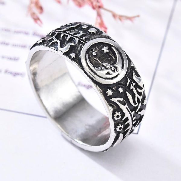 cluster rings vintage silver color carved sun moon rose magic ring celestial wedding gift size 6-10, Golden;silver
cluster rings vintage silver color carved sun moon rose magic ring celestial wedding gift size 6-10, Golden;silver