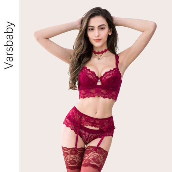 nxy set varsbaby thin cotton push up lace lingerie gather bra 4 piece bra+panties+garter+stockings underwear for women 1222, Red;black
nxy set varsbaby thin cotton push up lace lingerie gather bra 4 piece bra+panties+garter+stockings underwear for women 1222, Red;black