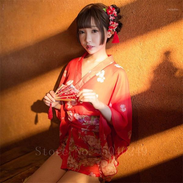 ladys retro lingerie nightgown woman kimono japanese style floral printed yukata v-neck transparent silk pajamas sleepwear1, Red
ladys retro lingerie nightgown woman kimono japanese style floral printed yukata v-neck transparent silk pajamas sleepwear1, Red