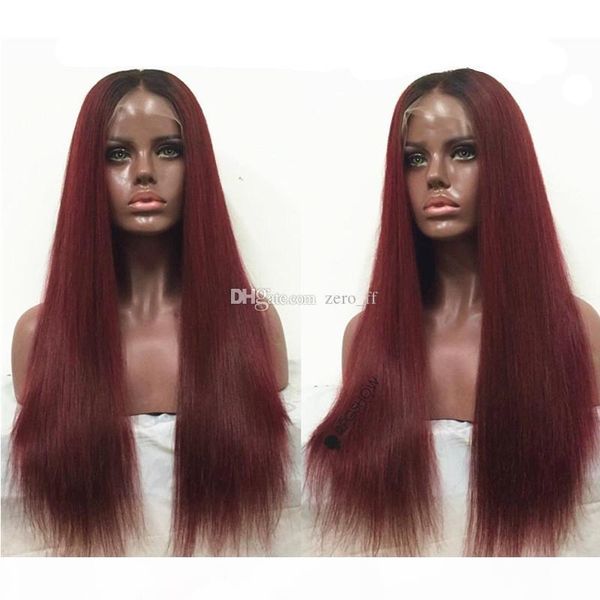 ombre human hair lace front wigs t1b 99j two tone full lace wigs with baby hair peruvian virgin hair straight dark root burgundy, Black;brown
ombre human hair lace front wigs t1b 99j two tone full lace wigs with baby hair peruvian virgin hair straight dark root burgundy, Black;brown