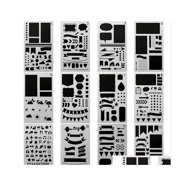 20pcs/set bullet journal stencil set,diy painting drawing spraying templates for notebook diary scrapbook planner schedule craft u8yc2
20pcs/set bullet journal stencil set,diy painting drawing spraying templates for notebook diary scrapbook planner schedule craft u8yc2