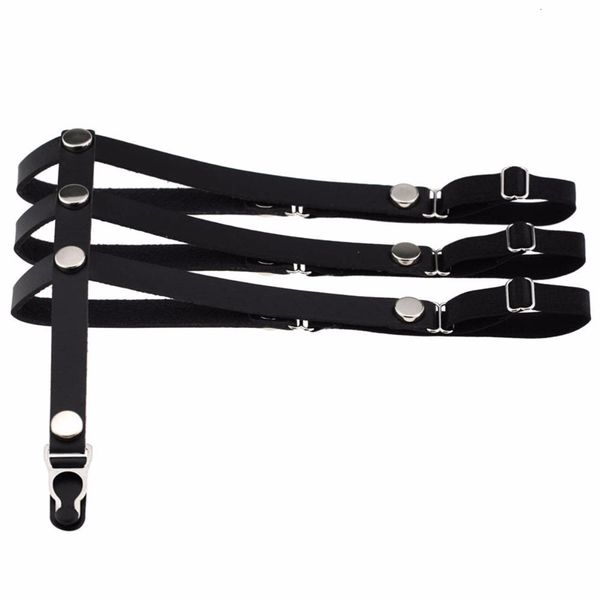 women adjustable gothic girls fetish 3 rows faux leather suspender belt pole dancethigh leg garter, Black;white
women adjustable gothic girls fetish 3 rows faux leather suspender belt pole dancethigh leg garter, Black;white