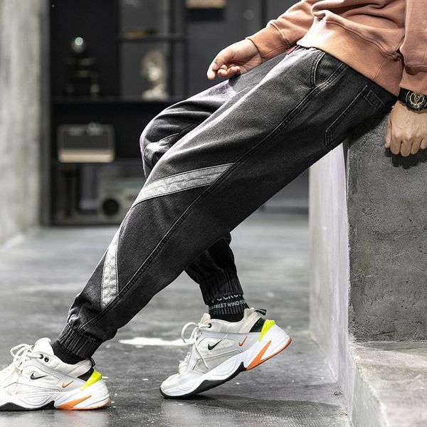 2020 new fashion brand jeans spring and autumn slim small feet korean casual nine point legged men's pants, Blue
2020 new fashion brand jeans spring and autumn slim small feet korean casual nine point legged men's pants, Blue