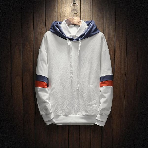 british style fashion trend simple stitching men's white hoodie oversized couple style autumn mens hoody, Black
british style fashion trend simple stitching men's white hoodie oversized couple style autumn mens hoody, Black