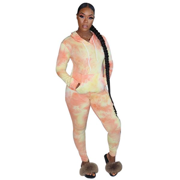 tie dye мода из двух частей брюки повседневный капюшоном конструктора женские костюмы тонкий женский спортивный комплект одежды, White
tie dye мода из двух частей брюки повседневный капюшоном конструктора женские костюмы тонкий женский спортивный комплект одежды, White