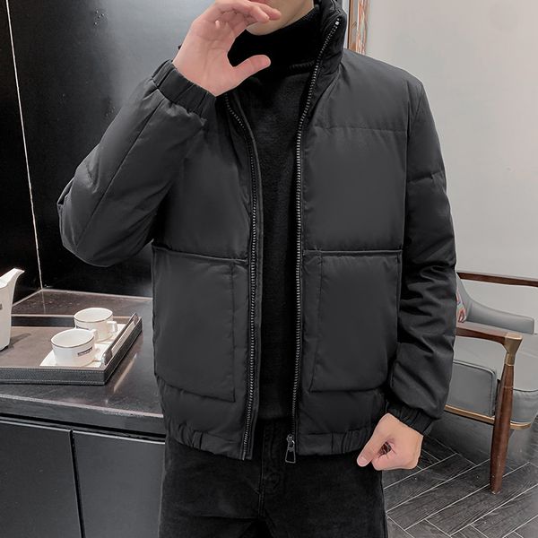 men's winter 2020 new tooling youth korean slim trend short down cotton padded jaet, Black
men's winter 2020 new tooling youth korean slim trend short down cotton padded jaet, Black
