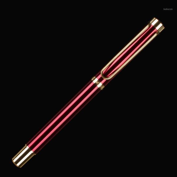 luxury pen full metal fountain pen 0.5mm medium nib business luxurious school golden clip office school stationery1