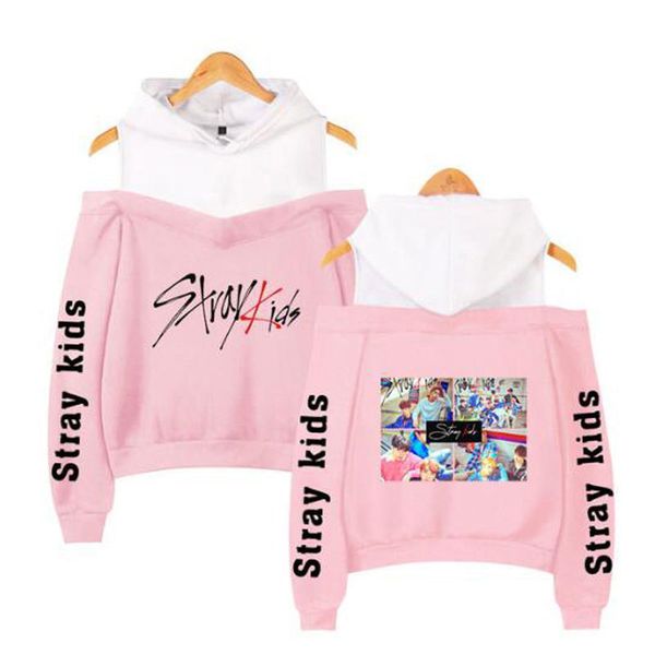 2019 korean off shoulder stray kids kpop kids album women hoodies sweatshirts cotton long sleeve clothes 1014, Black
2019 korean off shoulder stray kids kpop kids album women hoodies sweatshirts cotton long sleeve clothes 1014, Black