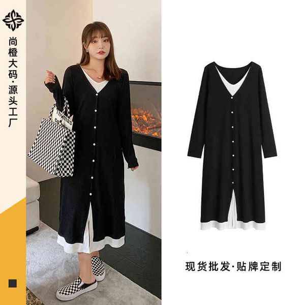 plus size jumpsuits & rompers shang orange | winter fat mm large women's knitted pit stripe v-neck fake two bottomed long dress 61624 0, Black
plus size jumpsuits & rompers shang orange | winter fat mm large women's knitted pit stripe v-neck fake two bottomed long dress 61624 0, Black