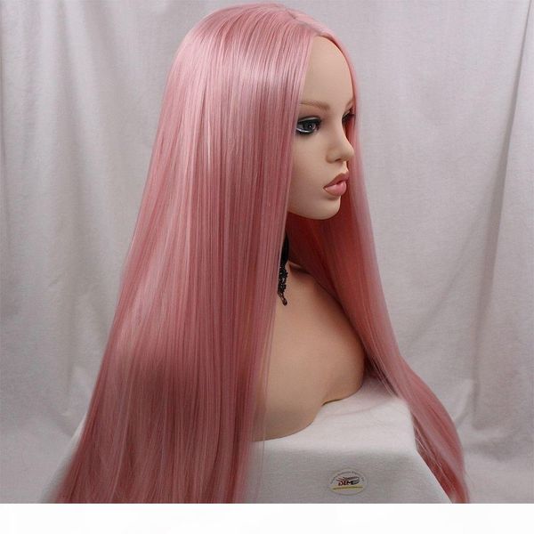 pink long straight lace front wig silky soft heat resistant fiber hair synthetic cosplay wig for women, Black
pink long straight lace front wig silky soft heat resistant fiber hair synthetic cosplay wig for women, Black