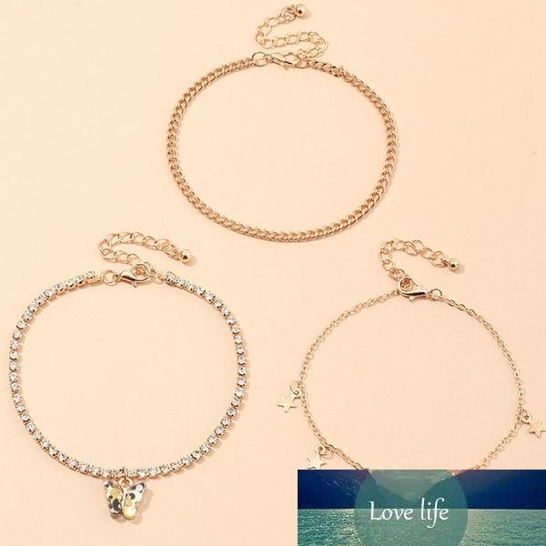fashion gold color simple shiny chain anklet temperament butterfly charm anklet beach accessories foot jewelry, Red;blue
fashion gold color simple shiny chain anklet temperament butterfly charm anklet beach accessories foot jewelry, Red;blue