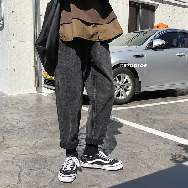 rkzyq perth ankle-length pants trousers and trousers2020 autumn new solid color loose straight pants korean fashion men's jeans men, Blue
rkzyq perth ankle-length pants trousers and trousers2020 autumn new solid color loose straight pants korean fashion men's jeans men, Blue