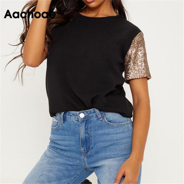 aachoae summer t shirt for women 2020 sequin patchwork short sleeve t-shirt casual loose o-neck tunic tees plus size1, White
aachoae summer t shirt for women 2020 sequin patchwork short sleeve t-shirt casual loose o-neck tunic tees plus size1, White
