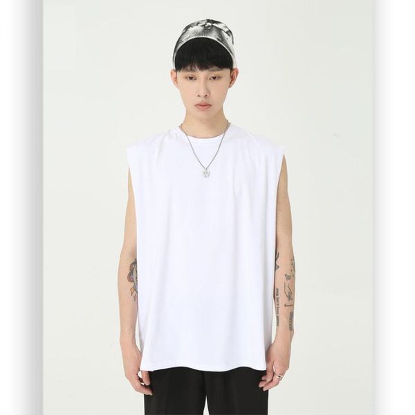 men' t-shirts south korea summer loose color cotton sleeveless men' sport vest large size high street hip hop, White;black
men' t-shirts south korea summer loose color cotton sleeveless men' sport vest large size high street hip hop, White;black