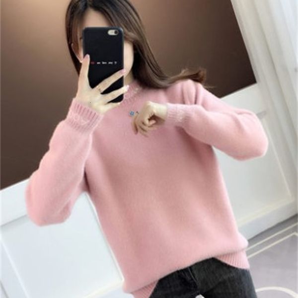 2021 new female sweater loose outer wear thick women's bottom shirt fall and winter e9lc, White;black
2021 new female sweater loose outer wear thick women's bottom shirt fall and winter e9lc, White;black
