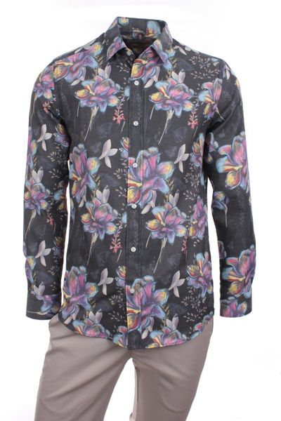 gentilbay men's flower butterfly printed black slimfit long-sleeve sport shirt dpd156, White;black
gentilbay men's flower butterfly printed black slimfit long-sleeve sport shirt dpd156, White;black