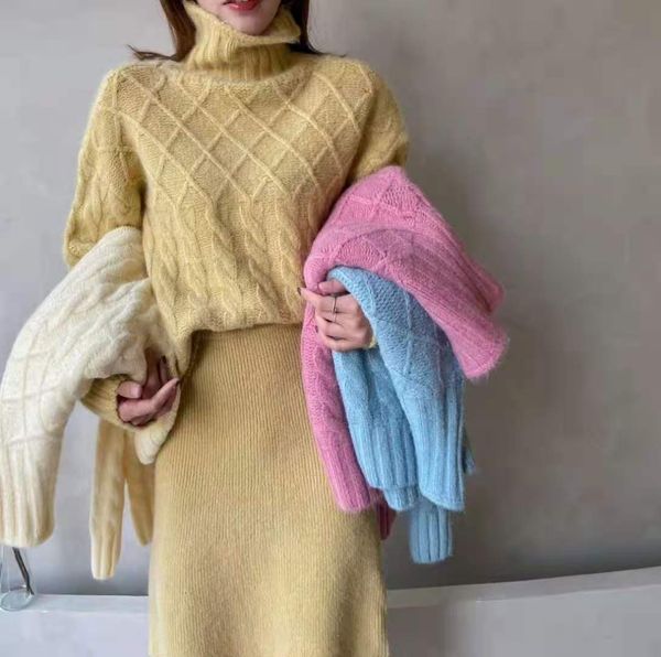 2021 elegant set of female correspondence oversized solid turtlenecks mesh pullovers straight sweaters elastic waist medium long skirts eitp, Gray
2021 elegant set of female correspondence oversized solid turtlenecks mesh pullovers straight sweaters elastic waist medium long skirts eitp, Gray