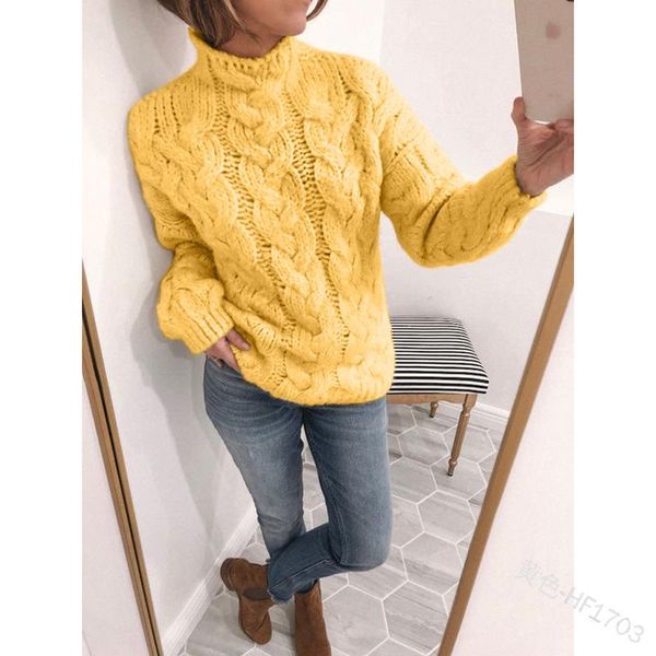 wepbel women fashion sweater women's pullover loose sweater solid color turtleneck twist, White;black
wepbel women fashion sweater women's pullover loose sweater solid color turtleneck twist, White;black