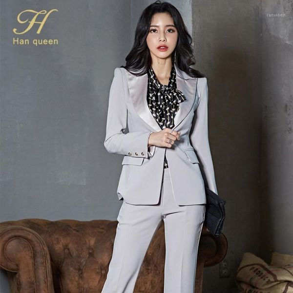 women's two piece pants h han queen occupation 2-piece suits women 2021 autumn elegant blazer crop & simple long korean formal pant sui, White
women's two piece pants h han queen occupation 2-piece suits women 2021 autumn elegant blazer crop & simple long korean formal pant sui, White
