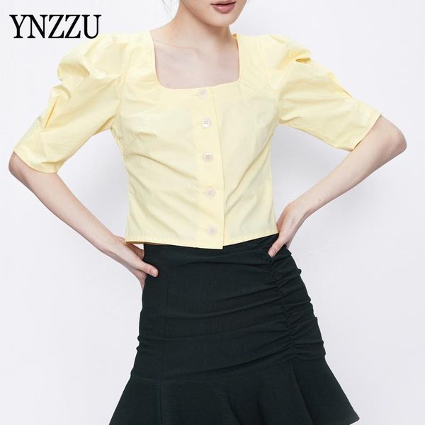 vintage square collar casual puff sleeve women's shirts blouses summer solid half sleeve buttons 2020 fashion ynzzu yt8711, White
vintage square collar casual puff sleeve women's shirts blouses summer solid half sleeve buttons 2020 fashion ynzzu yt8711, White