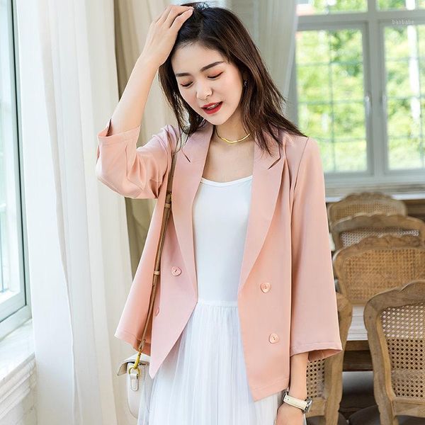 chic pink/white blazer women summer thin section lady short jacket korean vertical sunscreen air conditioning shirt coat k8161, White;black
chic pink/white blazer women summer thin section lady short jacket korean vertical sunscreen air conditioning shirt coat k8161, White;black