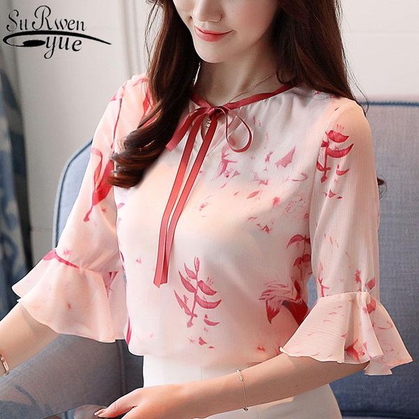 2021 summer new fashion half sleeve blouse women o-neck bow vintage shirt flare sleeve sweet womens and blouses 9198 50, White
2021 summer new fashion half sleeve blouse women o-neck bow vintage shirt flare sleeve sweet womens and blouses 9198 50, White