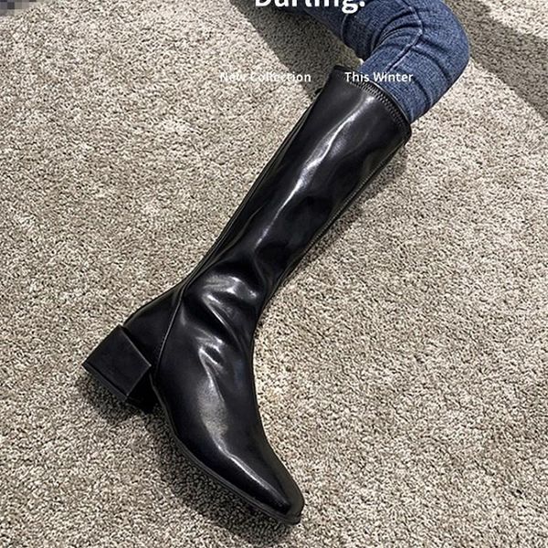 eoeodoit осень женщина верхом ботинок под длиной до колен площади toe leather boot long пинетка мода классической молния med heel, Black
eoeodoit осень женщина верхом ботинок под длиной до колен площади toe leather boot long пинетка мода классической молния med heel, Black
