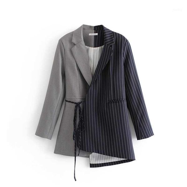 2020 autumn europe fashion women suit jacket long sleeve wild cotton ladies jacket stripes irregular new women clothing1, White;black
2020 autumn europe fashion women suit jacket long sleeve wild cotton ladies jacket stripes irregular new women clothing1, White;black