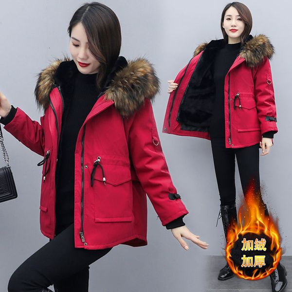 2021 parkas plus size jacket women coat new female hooded winter short jackets women's parka warm casual overcoat b521 zdgp, Black
2021 parkas plus size jacket women coat new female hooded winter short jackets women's parka warm casual overcoat b521 zdgp, Black