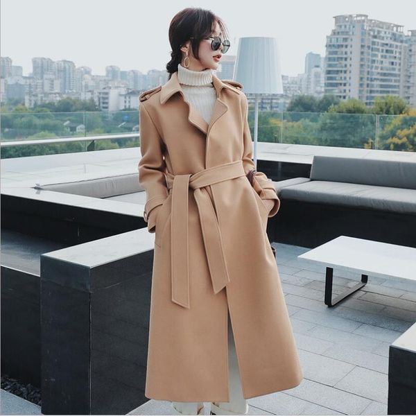 winter coat women's new korean fashion mid-length casual business witch overcoat office lady woolen jacket, Black
winter coat women's new korean fashion mid-length casual business witch overcoat office lady woolen jacket, Black