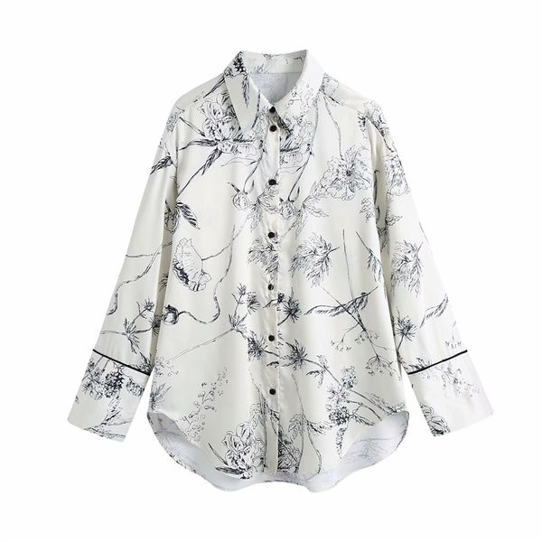 2021 new elegant women sketch print shirts fashion turn down collar ladies satin streetwear chic women's blouses up27, White
2021 new elegant women sketch print shirts fashion turn down collar ladies satin streetwear chic women's blouses up27, White