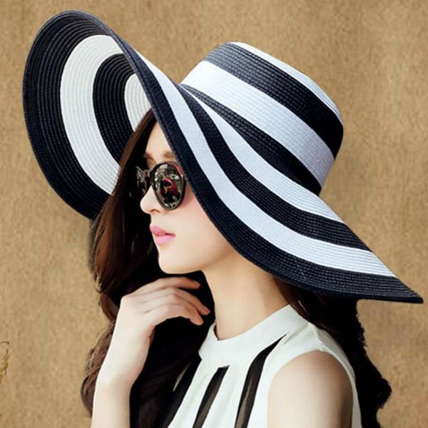 wide brim hats summer woman sun panama hat you korean pattern classic black and stripe will along beach straw sunscreen wholesale, Blue;gray
wide brim hats summer woman sun panama hat you korean pattern classic black and stripe will along beach straw sunscreen wholesale, Blue;gray