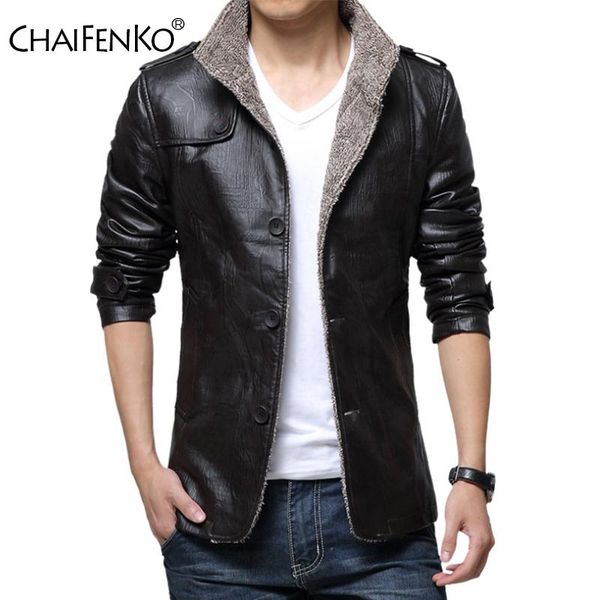 men's fur & faux chaifenko winter brand warm men leather jacket slim stand collar trench coat fashion add cashmere pu m-8xl, Black
men's fur & faux chaifenko winter brand warm men leather jacket slim stand collar trench coat fashion add cashmere pu m-8xl, Black