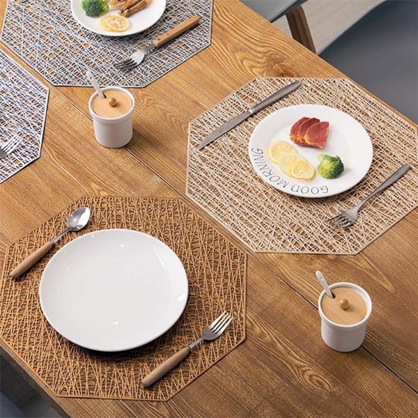 mats & pads oneup octagonal hollow placemats pvc waterproof non slip table heat-insulated pad home decoration dinner placemat
mats & pads oneup octagonal hollow placemats pvc waterproof non slip table heat-insulated pad home decoration dinner placemat