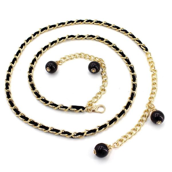 belts fashion 2021 women retro metal waist chain belt dress waistband gold body with pearl accessories, Black;brown
belts fashion 2021 women retro metal waist chain belt dress waistband gold body with pearl accessories, Black;brown