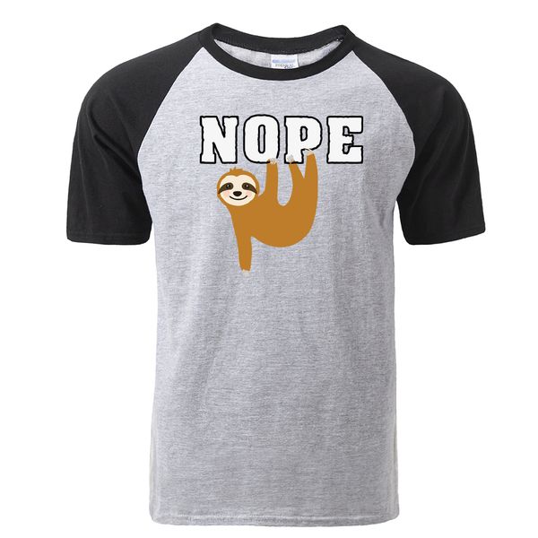 funny sloth nope print raglan tshirt fashion summer short sleeve hip hop tees harajuku streetwear hooded sweatshirt hoodie men t shirt
funny sloth nope print raglan tshirt fashion summer short sleeve hip hop tees harajuku streetwear hooded sweatshirt hoodie men t shirt