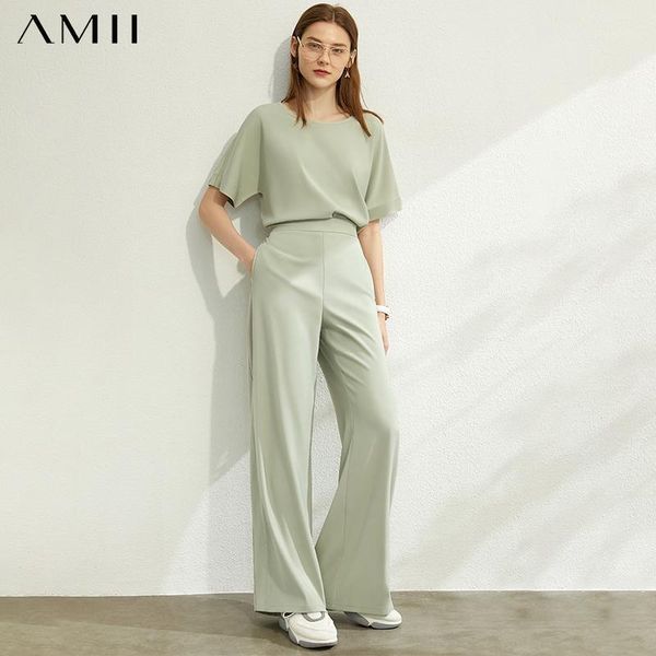 amii minimalism spring summer fashion fashion women set solid oneck loose women blouse high waist loose long pant suit 120202081, White
amii minimalism spring summer fashion fashion women set solid oneck loose women blouse high waist loose long pant suit 120202081, White
