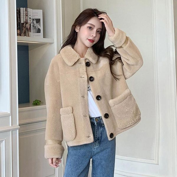 winter coat women warm faux fur lambswool plush coats korea fahion female outerwear clothing ladies cardigans long short jacket, Black
winter coat women warm faux fur lambswool plush coats korea fahion female outerwear clothing ladies cardigans long short jacket, Black
